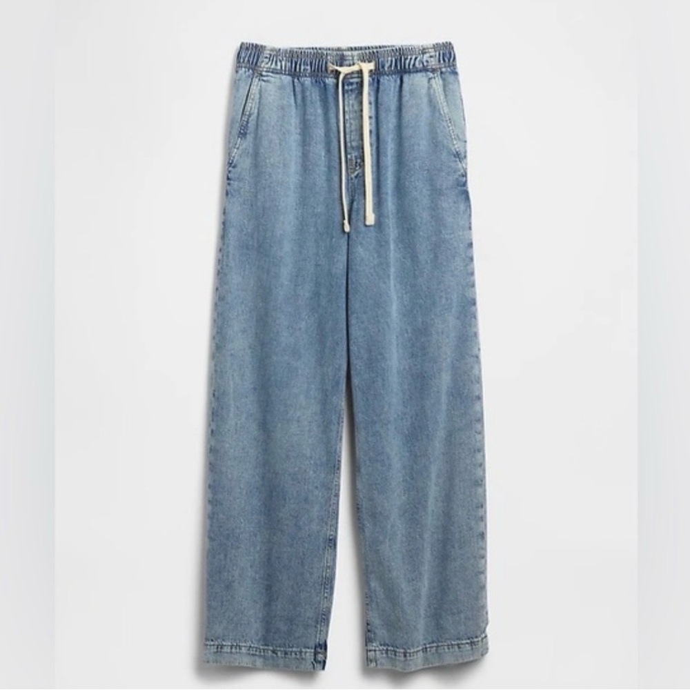 H&M Drawstring Wide Leg Jeans size Small NWOT